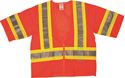 Picture of Two-Tone Hi-Vis 3.88oz PET Mesh 2" Silver Stripe Body Guard® Safety Vest